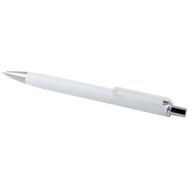 Bolígrafo de material reciclado RCS con acabado metálico (tinta negra) "Feld"