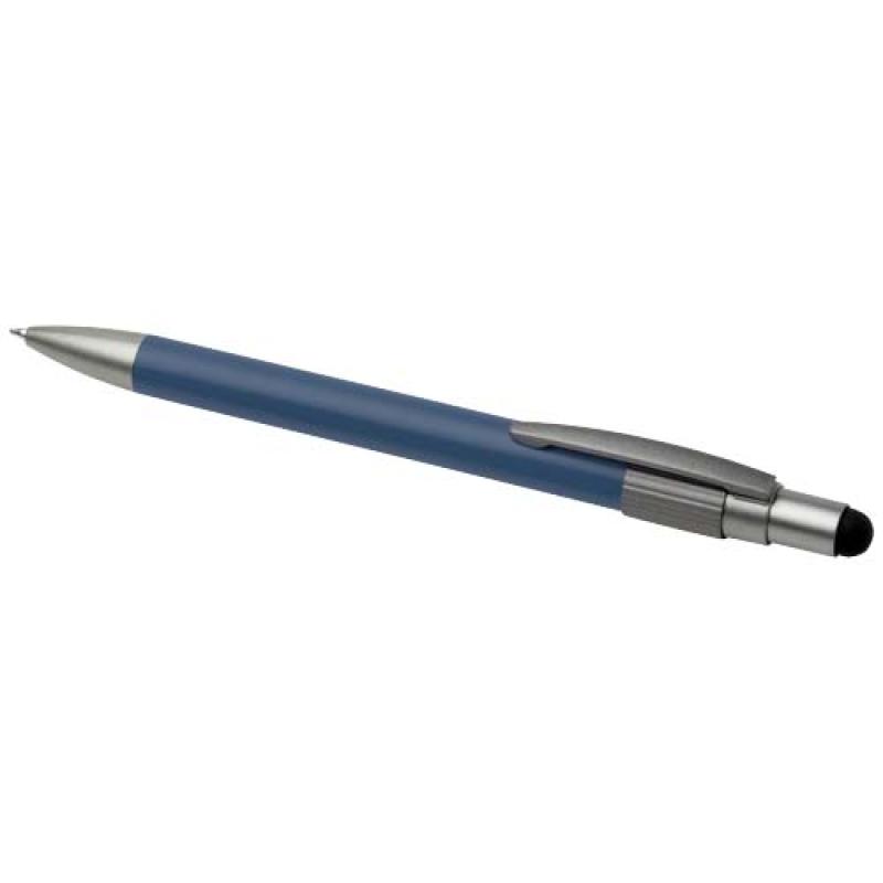 Bolígrafo de material reciclado RCS con stylus y fidget spinner (tinta negra) "Rill"