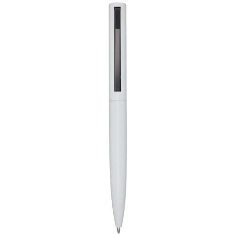 Portapapeles A4 con cierre magnético y bolígrafo de material reciclado RCS (tinta negra) "Clast"