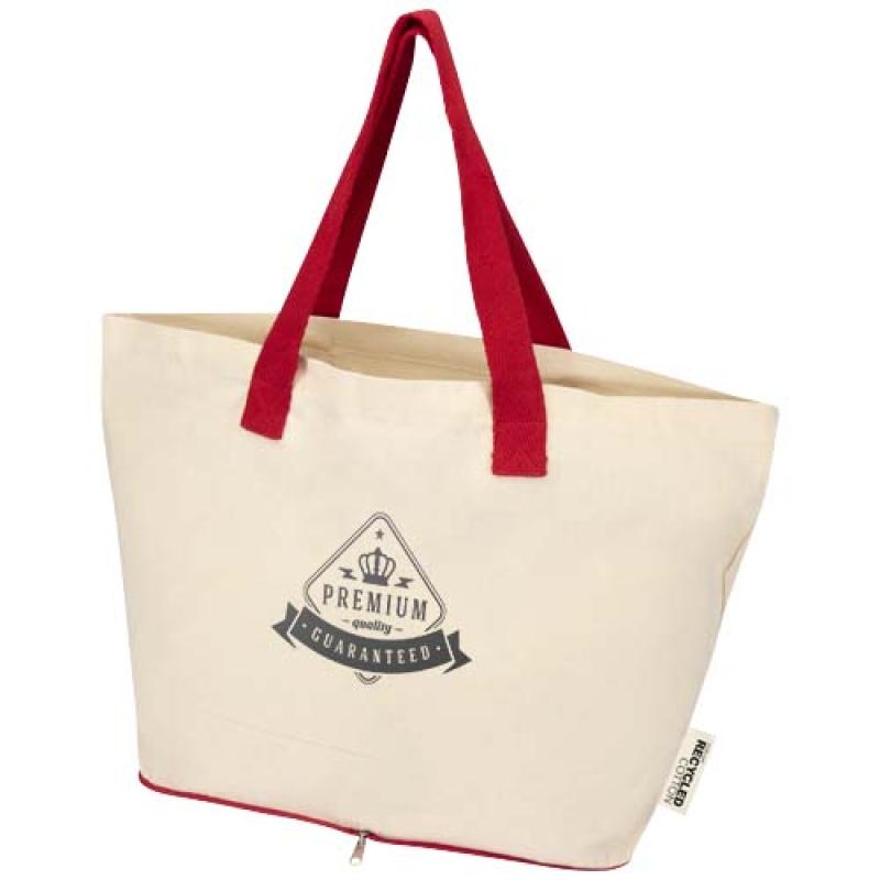 Bolsa Tote de 7 l de algodón reciclado GRS de 140 g/m² "Sierra"