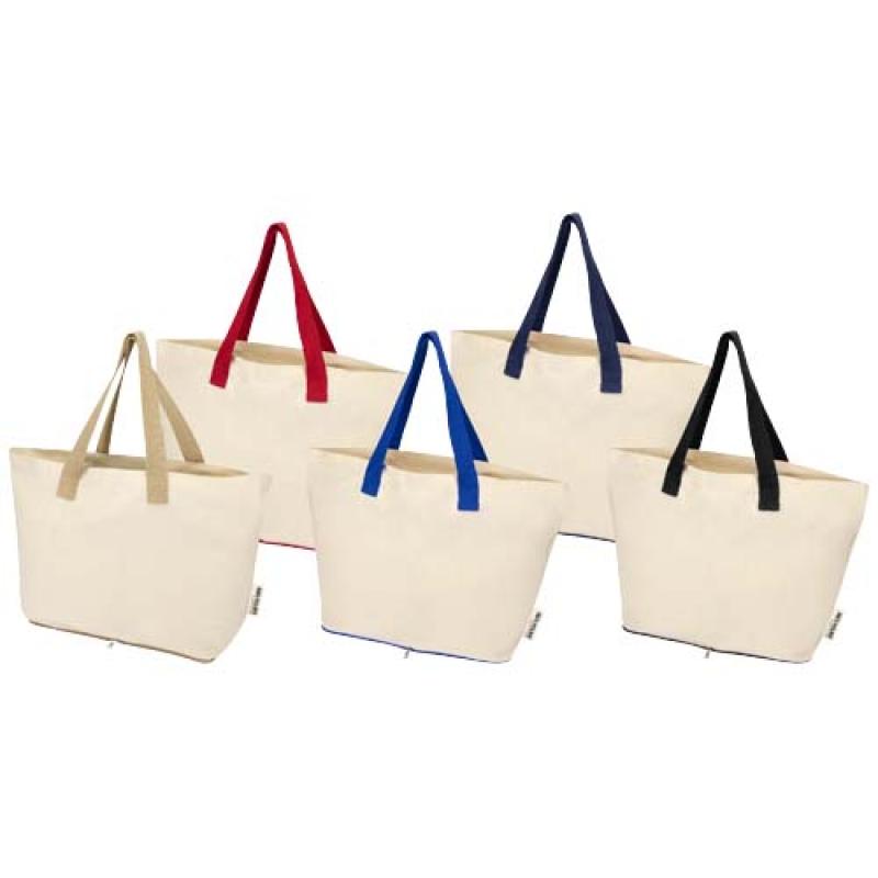 Bolsa Tote de 7 l de algodón reciclado GRS de 140 g/m² "Sierra"