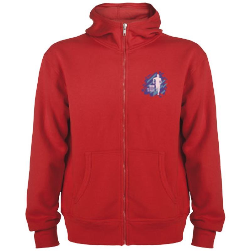 Sudadera con capucha y cremallera completa unisex "Montblanc"