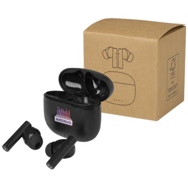 Auriculares True Wireless Bluetooth® de plástico reciclado con almohadillas de silicona "Alterf"