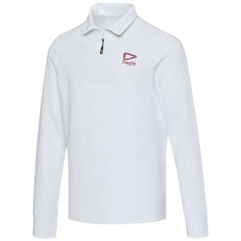 Polo unisex de manga larga y media cremallera "Zeus"