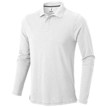 Polo de manga larga para hombre Oakville Talla XS Color Blanco