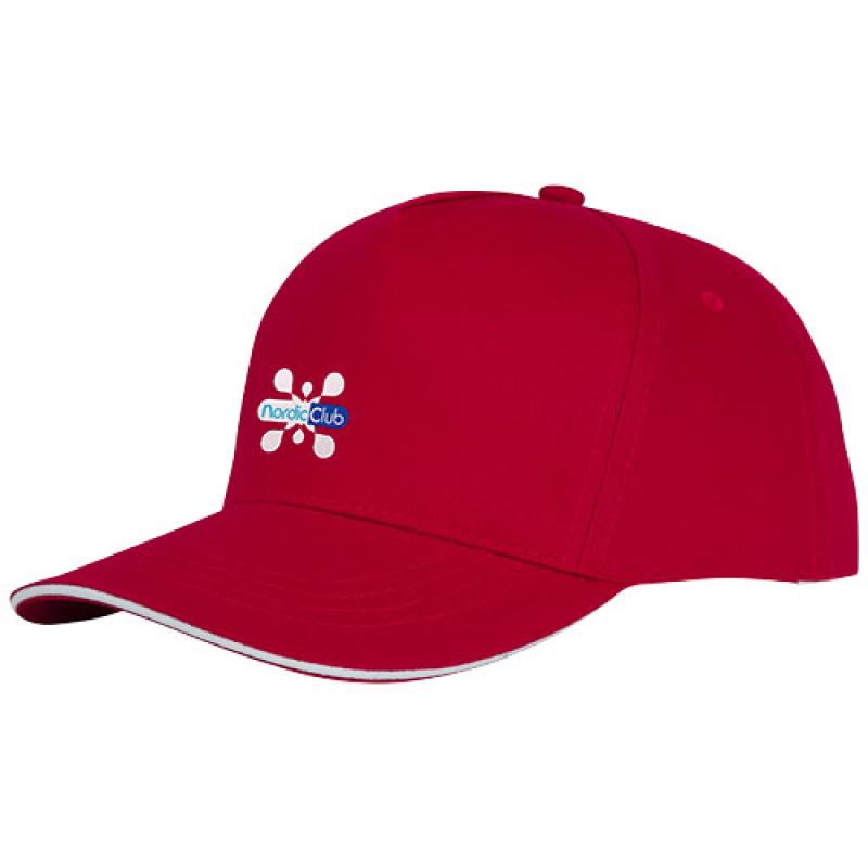 Gorra de 5 paneles con ribete "Ceto"