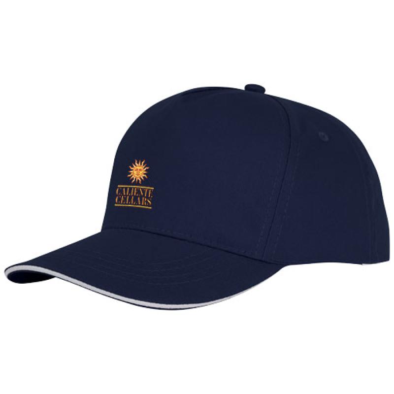 Gorra de 5 paneles con ribete "Ceto"