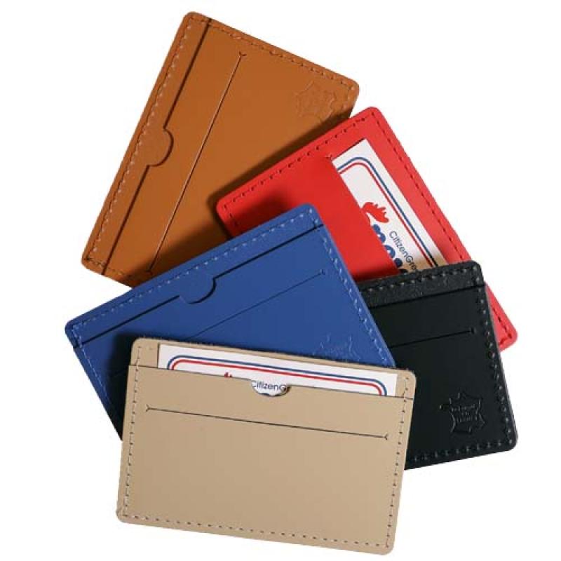 Tarjetero de piel reciclada "Citizen Green Tintin"