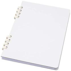Cuaderno A5 tapa dura con espiral de material reciclado RCS "Fil"