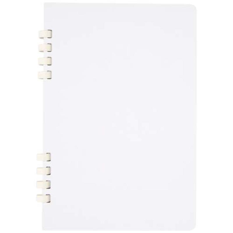 Cuaderno A5 tapa dura con espiral de material reciclado RCS "Fil"