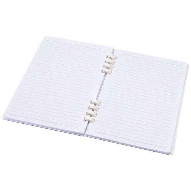 Cuaderno A5 tapa dura con espiral de material reciclado RCS "Fil"