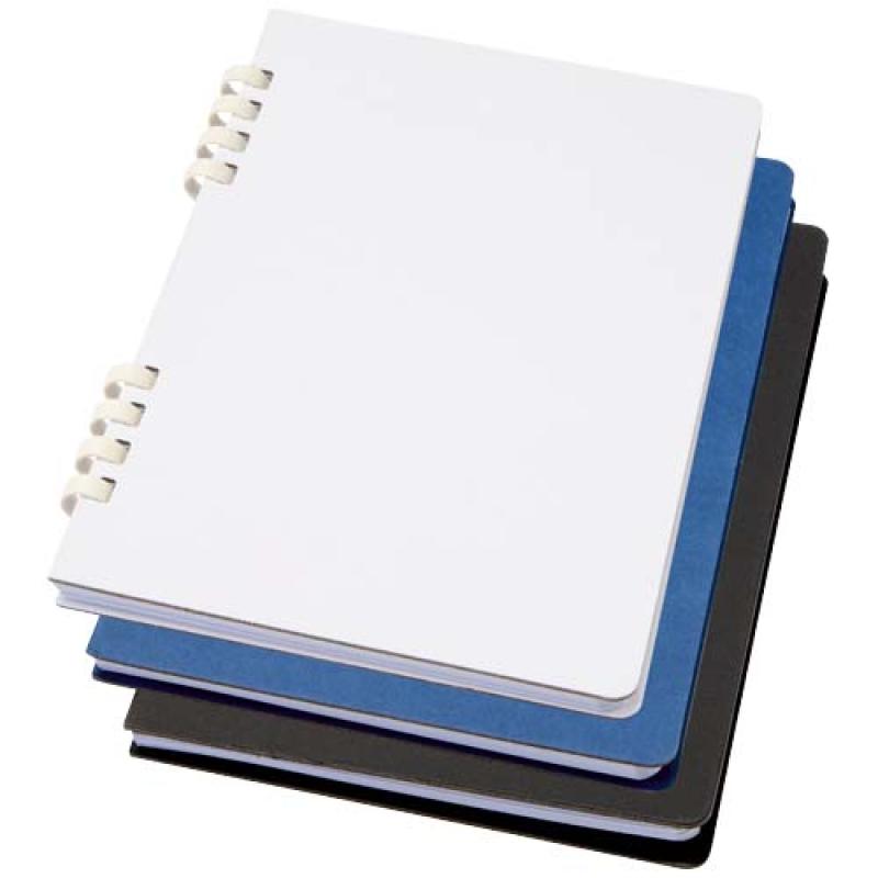 Cuaderno A5 tapa dura con espiral de material reciclado RCS "Fil"