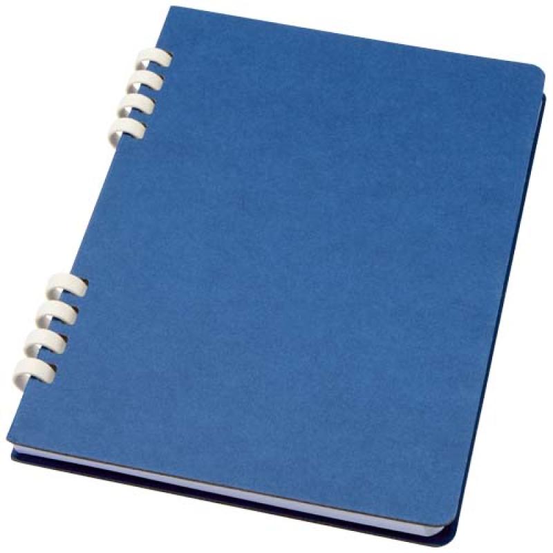 Cuaderno A5 tapa dura con espiral de material reciclado RCS "Fil"