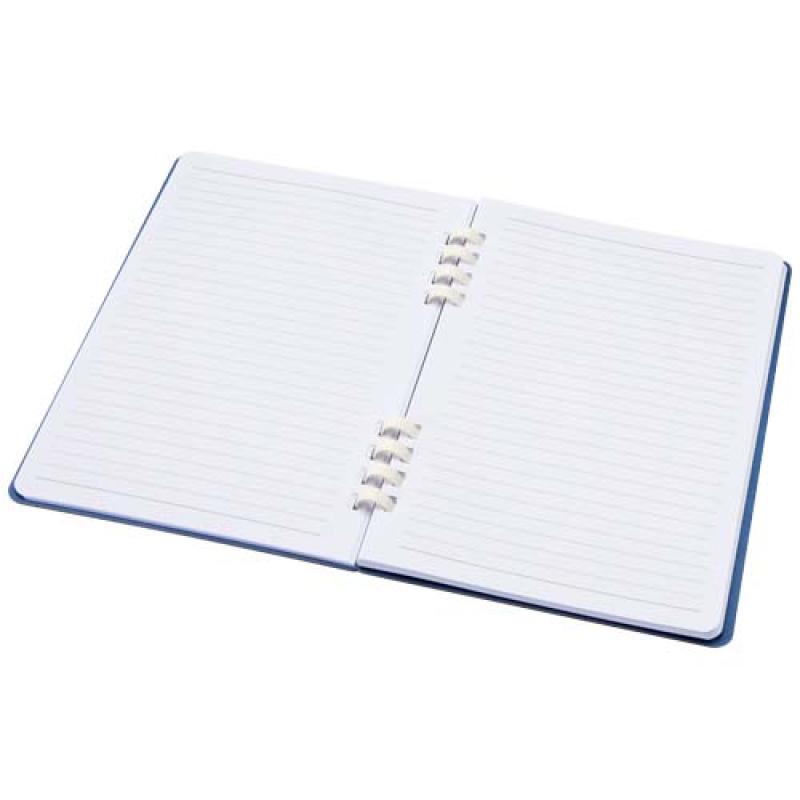 Cuaderno A5 tapa dura con espiral de material reciclado RCS "Fil"