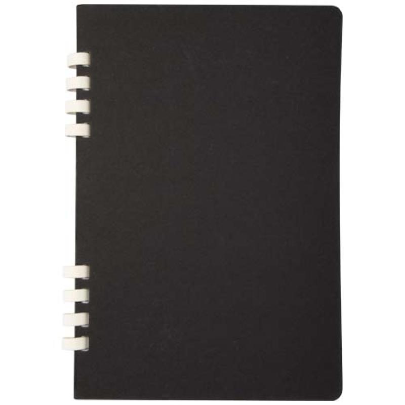 Cuaderno A5 tapa dura con espiral de material reciclado RCS "Fil"