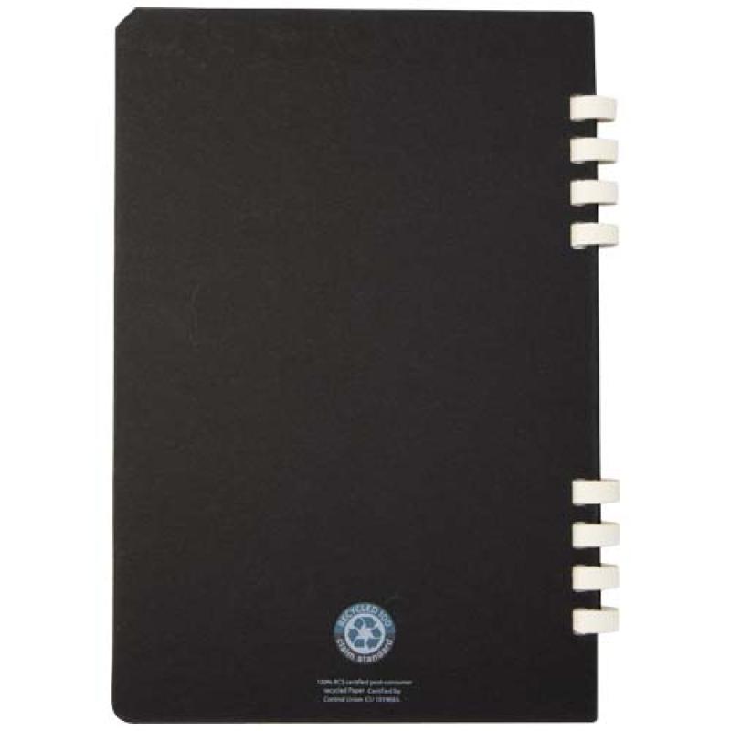 Cuaderno A5 tapa dura con espiral de material reciclado RCS "Fil"