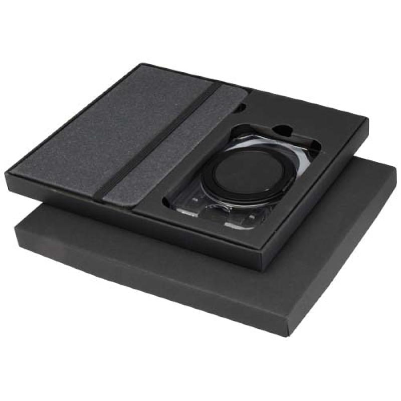 Set de regalo con libreta de tapa dura A6 y cartera "MagSafe" "Kern"