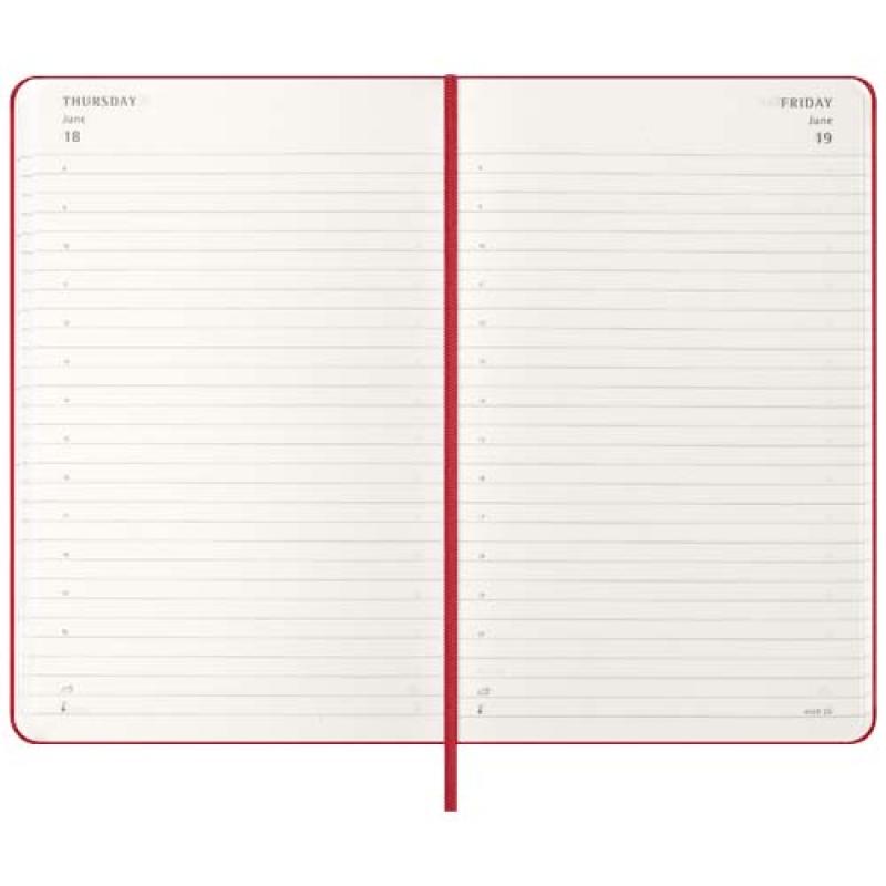 Agenda diaria de 12 meses con tapa dura "Moleskine"