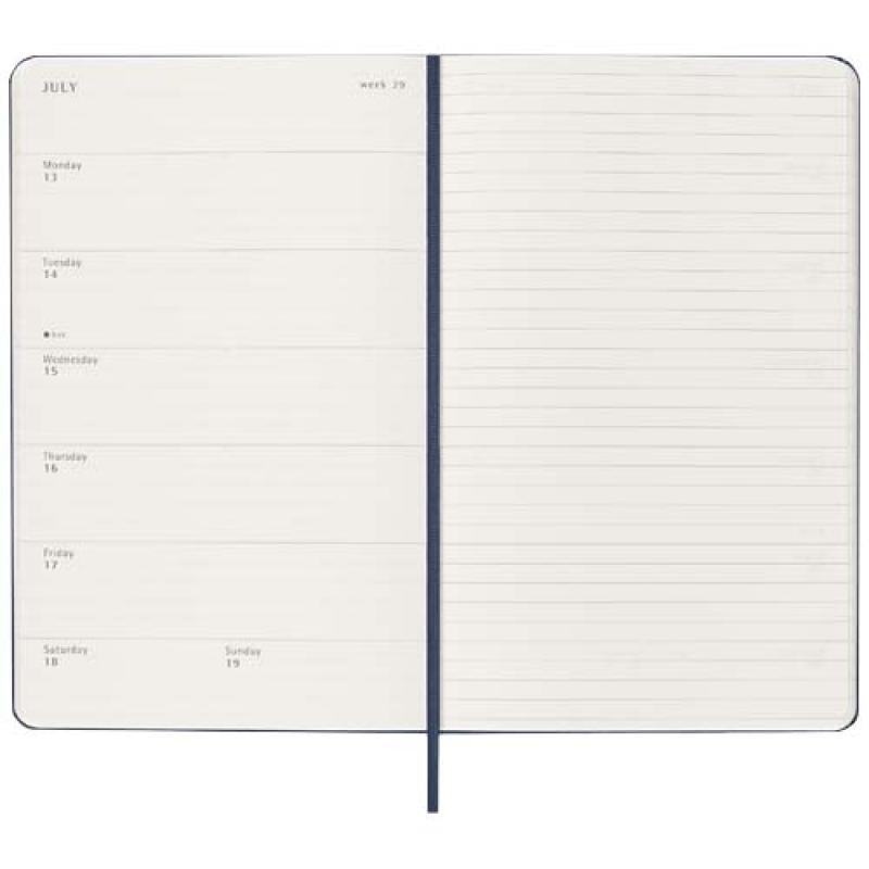 Planificador semanal L con tapa dura de 12 meses "Moleskine"