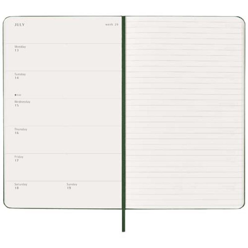 Planificador semanal L con tapa dura de 12 meses "Moleskine"