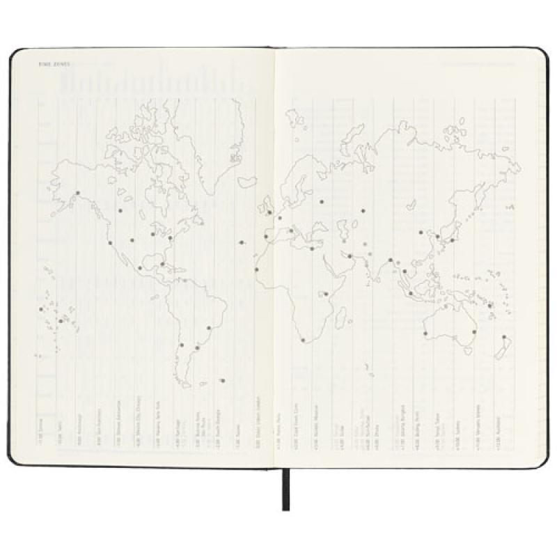 Planificador semanal L con tapa dura de 12 meses "Moleskine"