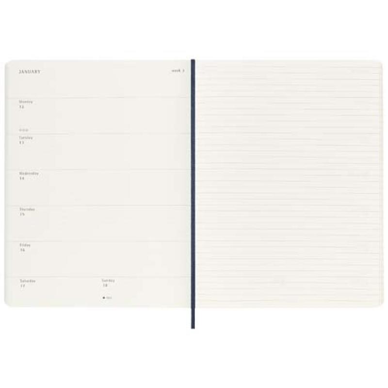 Libreta XL con tapa blanda de 12 meses "Moleskine"