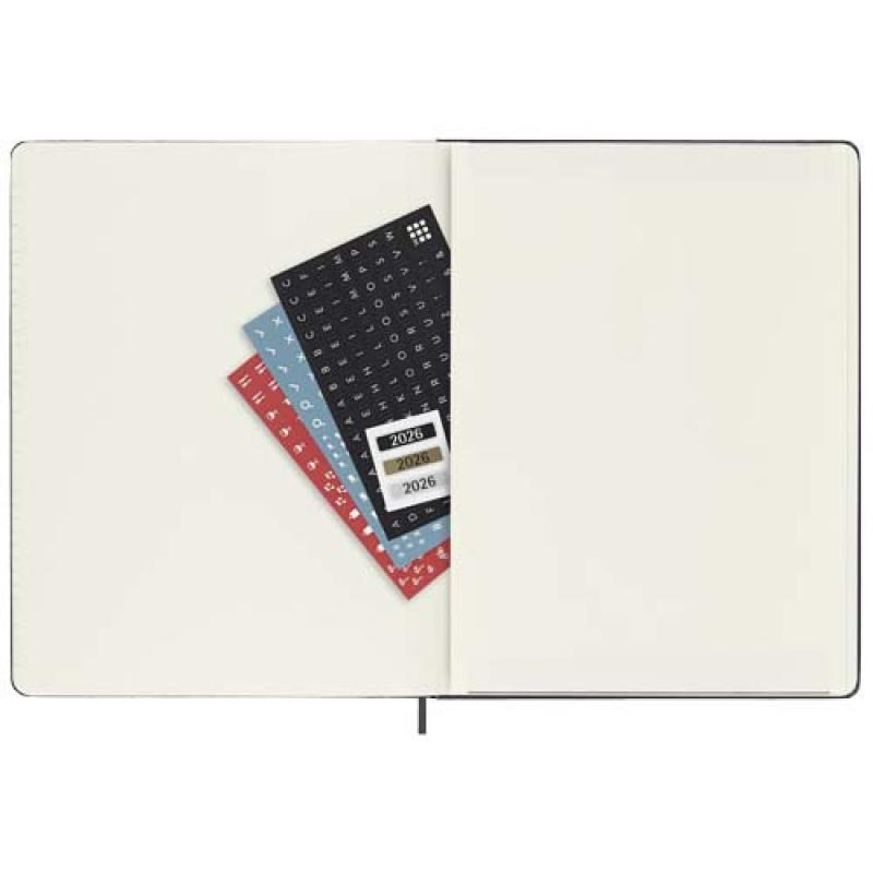 Agenda semanal XL de 12 meses con tapa dura "Moleskine"