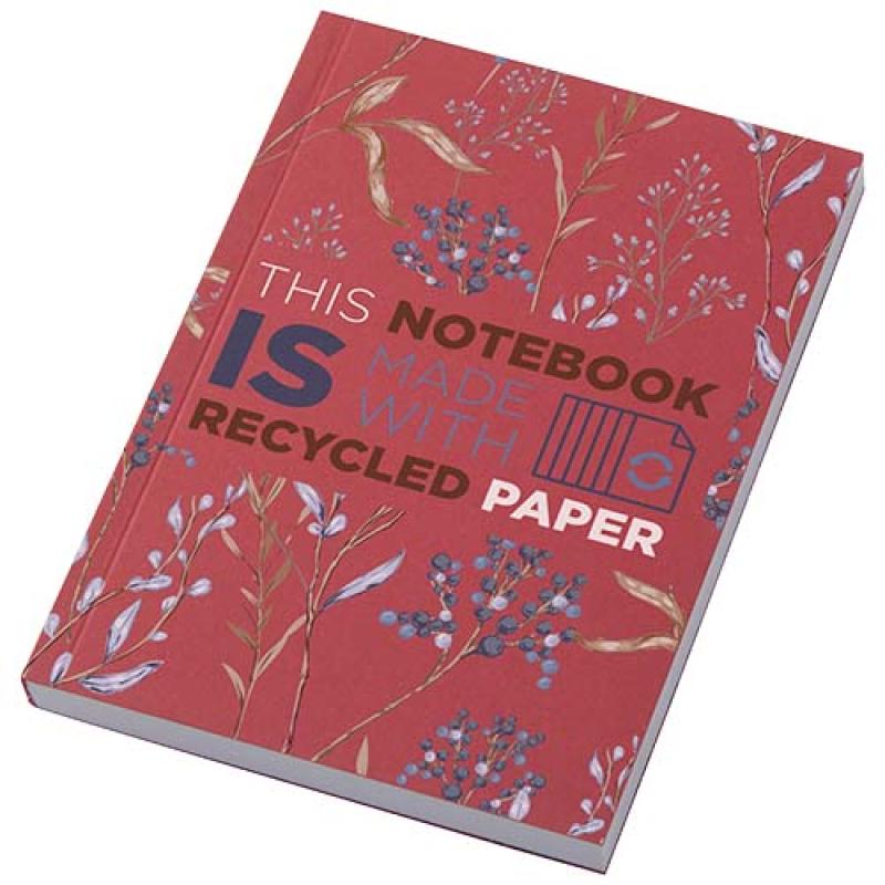 Libreta A6 de tapa blanda con 100 hojas de papel reciclado "Novella Austen"