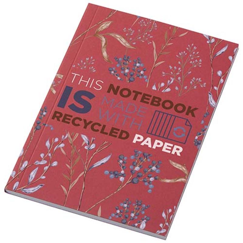 Libreta A6 de tapa blanda con 50 hojas de papel reciclado "Novella Austen"