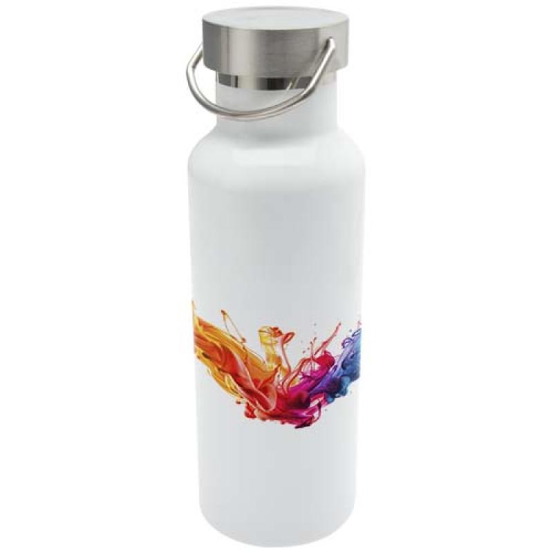 Botella de agua de 500 ml de acero inoxidable reciclado con aislamiento para sublimación con certificado RCS "Thor"