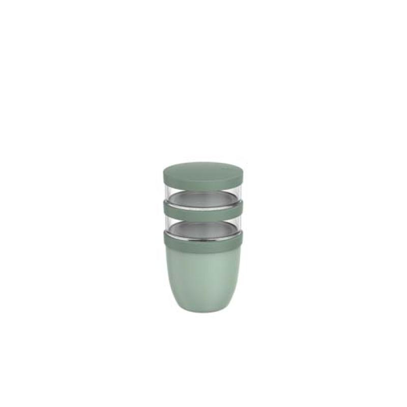 Fiambrera con aislamiento con 3 piezas de 500 ml + 2 × 200 ml "Mepal Ellipse"