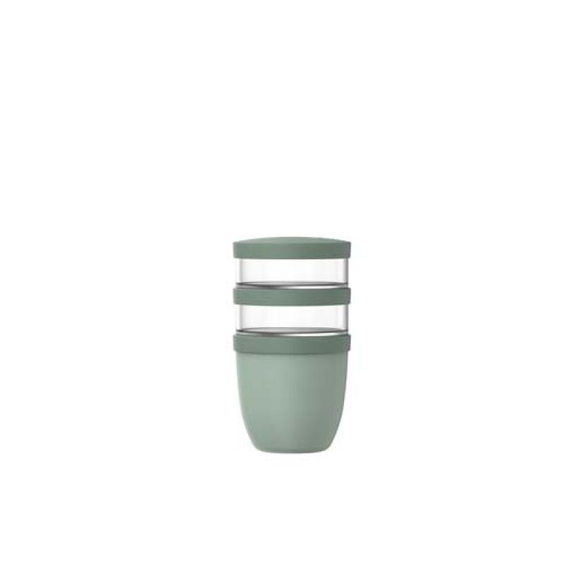Fiambrera con aislamiento con 3 piezas de 500 ml + 2 × 200 ml "Mepal Ellipse"