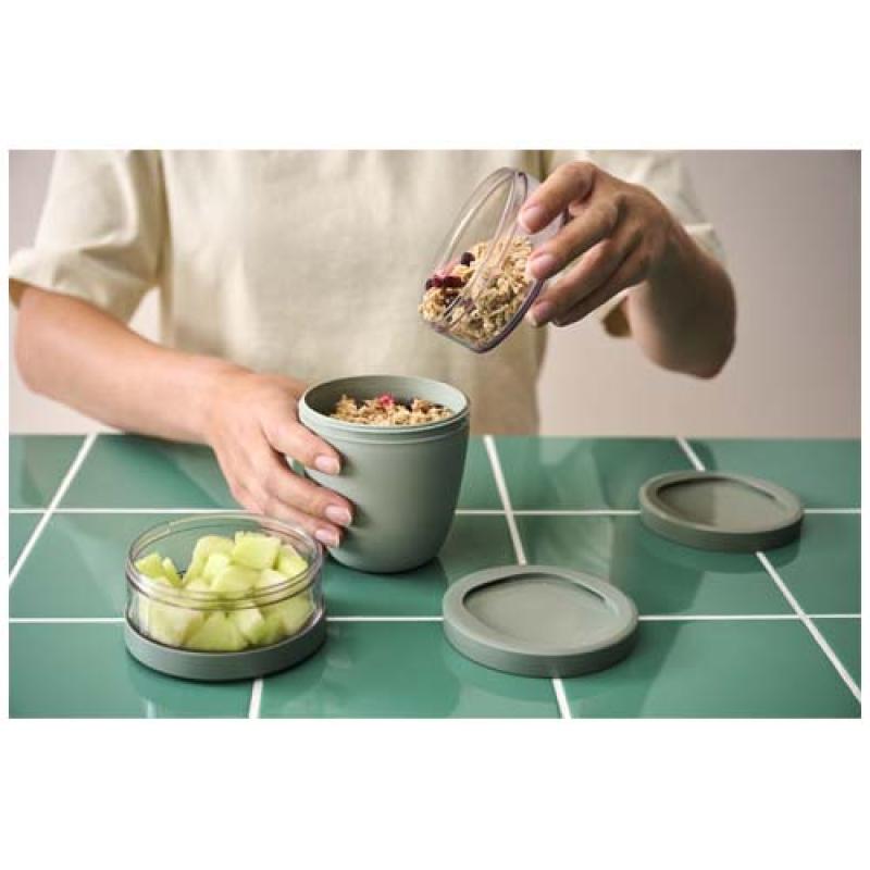Fiambrera con aislamiento con 3 piezas de 500 ml + 2 × 200 ml "Mepal Ellipse"