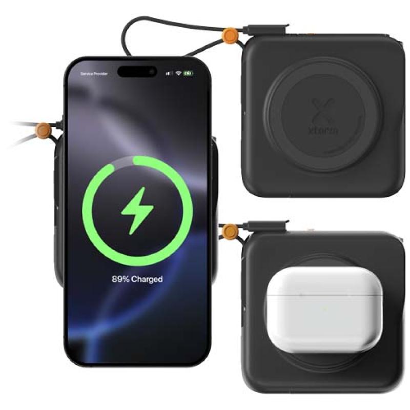Cargador de viaje 3 en 1 de 30 W y 10 000 mAh "Xtorm TravelPro"