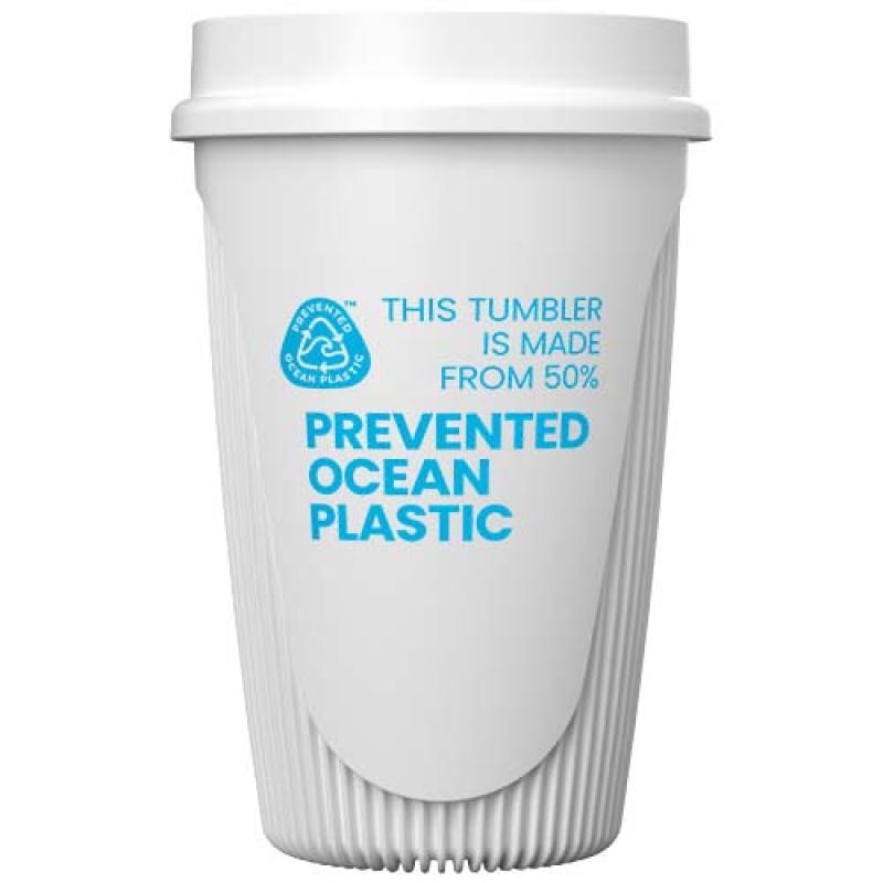 Vaso de 350 ml con tapa de 360° "Alto POP"