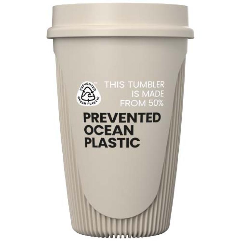 Vaso de 350 ml con tapa de 360° "Alto POP"