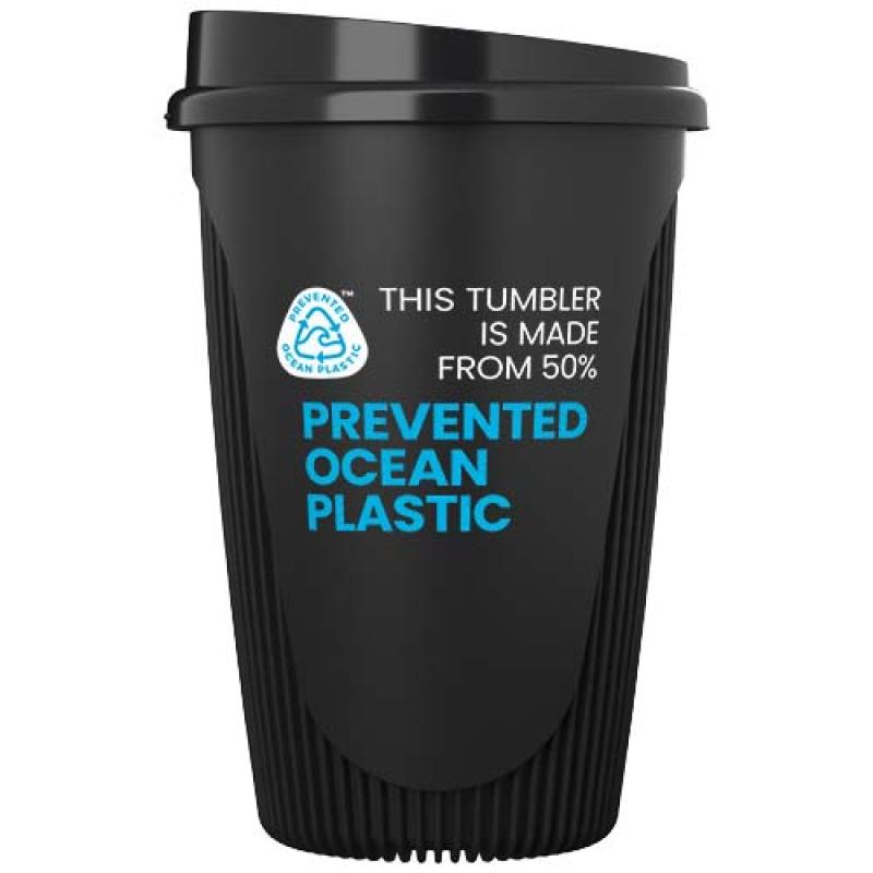 Vaso de 350 ml con tapa "Alto POP"