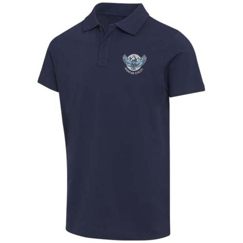 Polo orgánico de 180 g/m² con certificado OCS de manga corta unisex "Graphite"