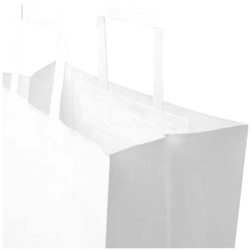 Bolsa de papel de 80-90 g/m2 con asas planas - 32 x 17 x 39 cm "Kraft"