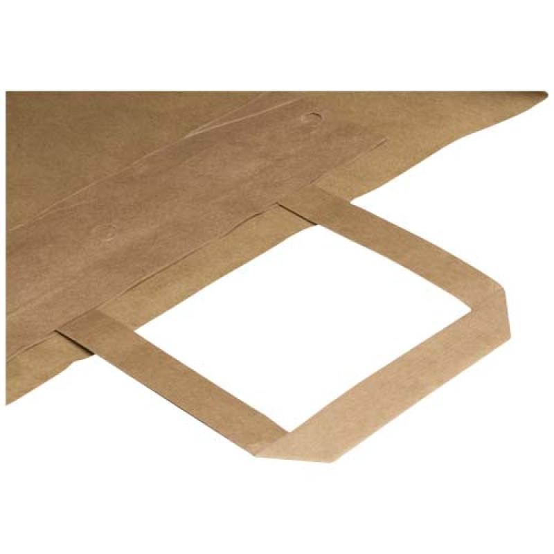 Bolsa de papel de 80-90 g/m2 con asas planas - 32 x 17 x 39 cm "Kraft"