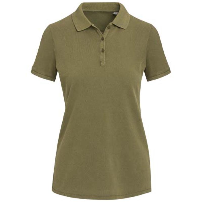 Polo de 200 g/m2 lavado para mujer "Calgary"