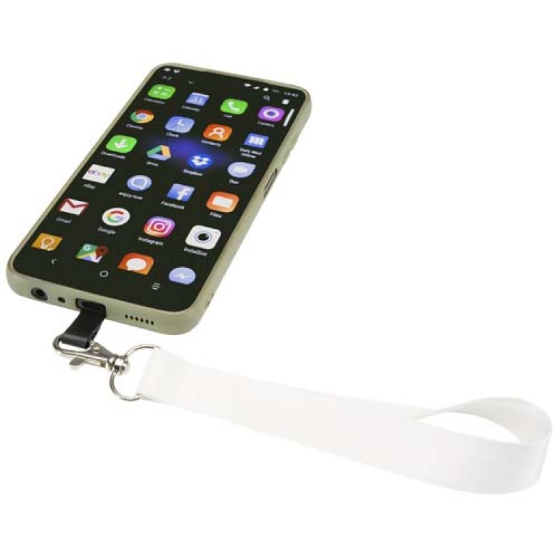 Lanyard pequeño de RPET con sublimación y soporte para teléfono "Gaby"