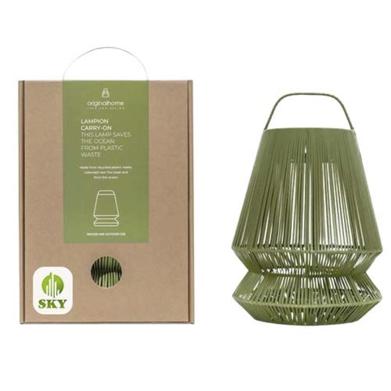 Pantalla de lámpara portátil reciclada "Originalhome" "Lampion"
