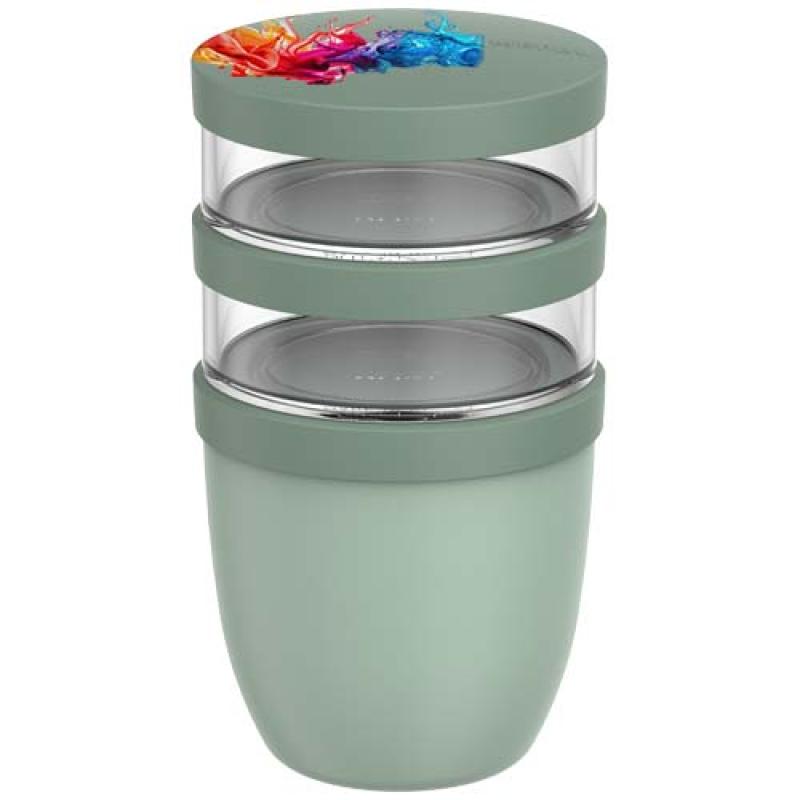 Fiambrera con aislamiento con 3 piezas de 500 ml + 2 × 200 ml "Mepal Ellipse"