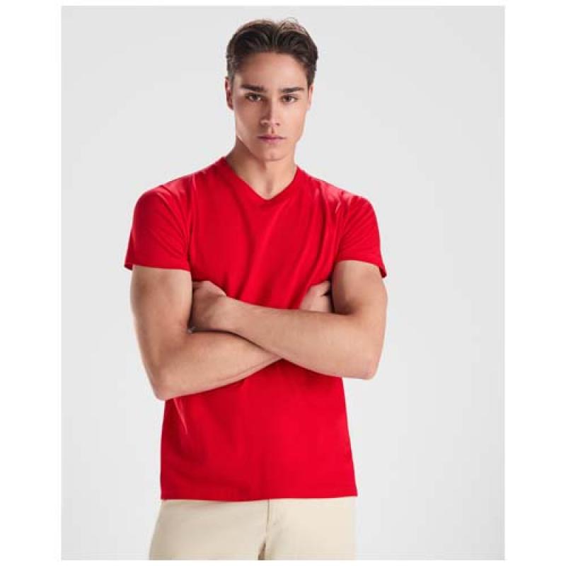 Camiseta de cuello de pico de manga corta para hombre "Samoyedo"