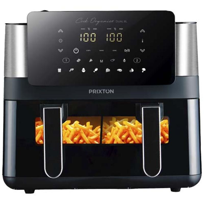 Freidora de aire dual de 8 l "Prixton Cook Organics"
