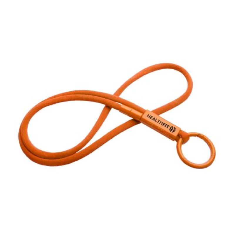 Lanyard con tubo de plástico reciclado "Tubyard"