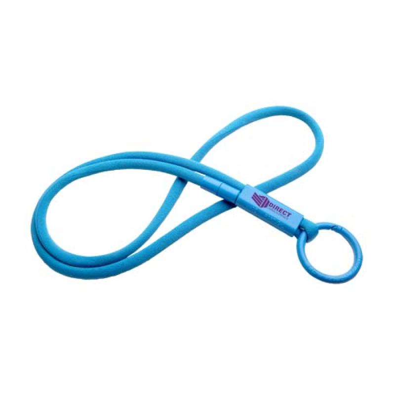 Lanyard con tubo de plástico reciclado "Tubyard"