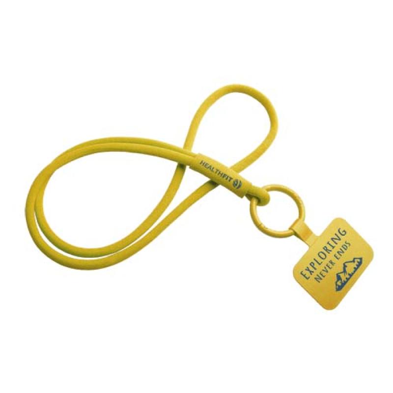 Lanyard con soporte para teléfono con tubo elástico "Tubyard"