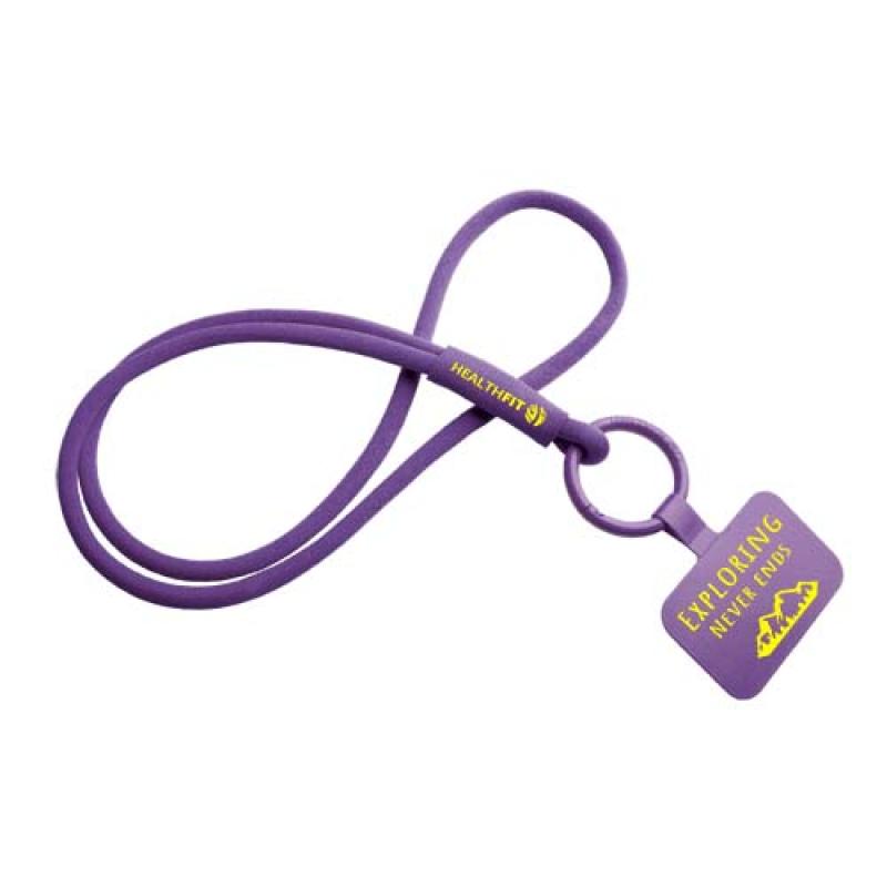 Lanyard con soporte para teléfono con tubo elástico "Tubyard"